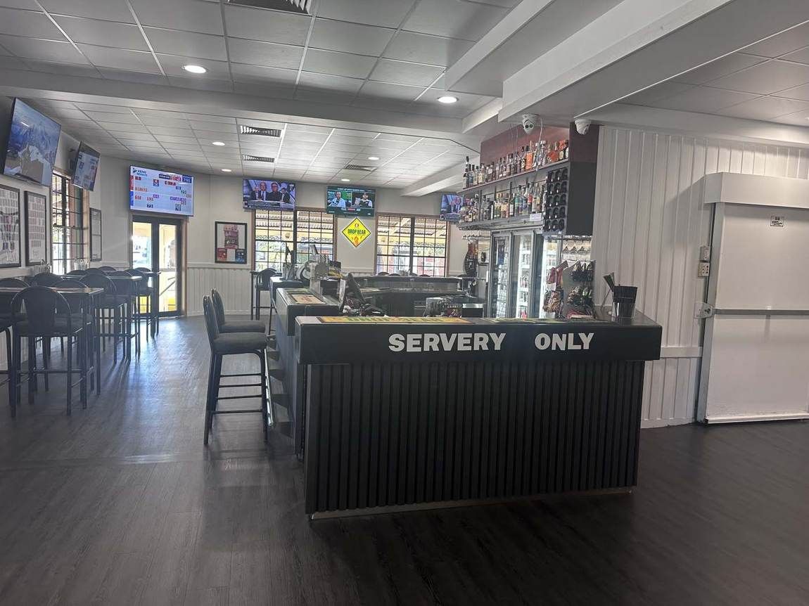 The servery and bottle shop